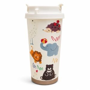 Premium Travel Tumbler with Flip Lid, Stainless Steel Interior